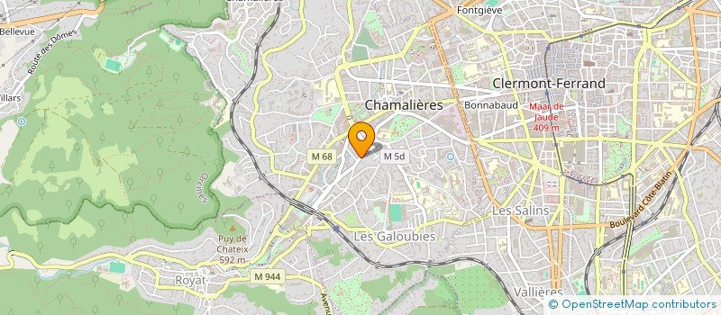 localisation de l'entreprise COP. LES THERMES  CHAMALIERES