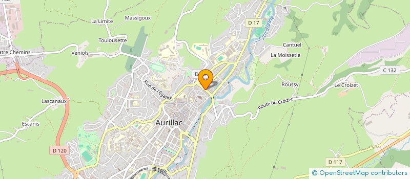 localisation de l'entreprise COP LES TILLEULS à AURILLAC