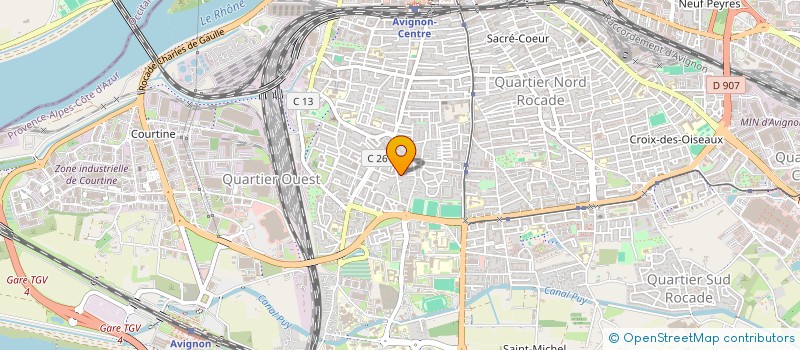 localisation de l'entreprise COP LES VERGERS  AVIGNON