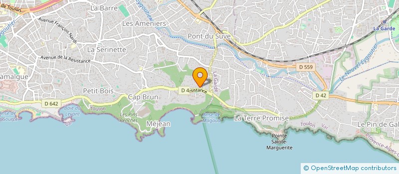 localisation de l'entreprise COP MAGNOLIAS  TOULON