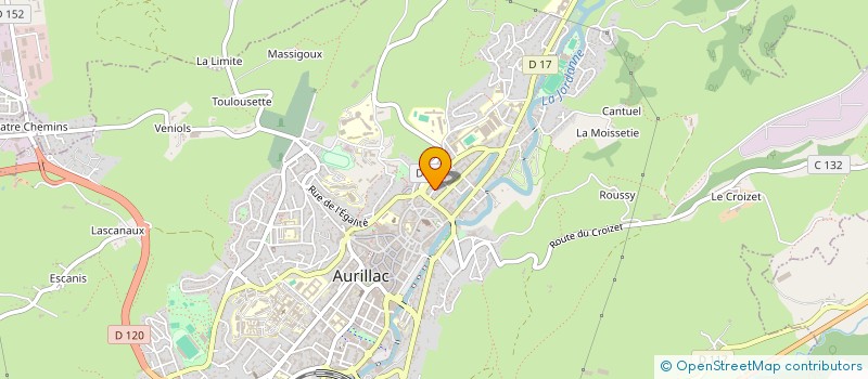 localisation de l'entreprise COP MERMOZ à AURILLAC