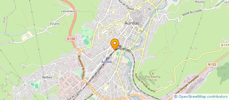 localisation de l'entreprise COP MILHAUD à AURILLAC