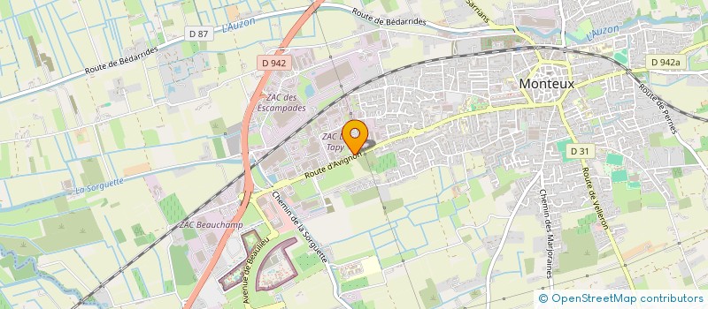 localisation de l'entreprise COP MONTEUX  MONTEUX