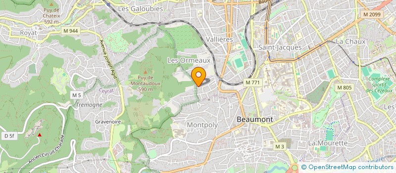 localisation de l'entreprise COP NADAUD  CLERMONT-FERRAND