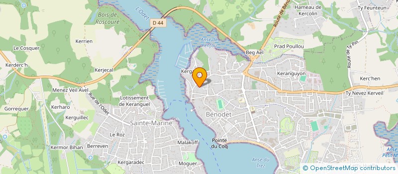 localisation de l'entreprise COP ODET 2 - ANSE DE PENFOUL  BENODET