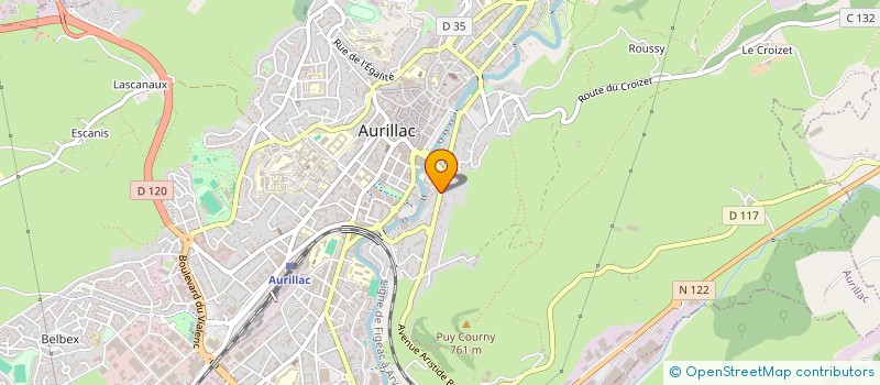 localisation de l'entreprise COP PARC D'ALIES à AURILLAC