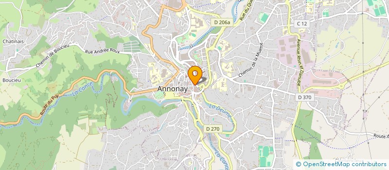 localisation de l'entreprise COP PASSAGE SOUBISE  ANNONAY