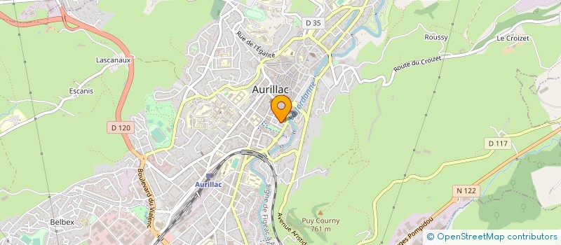 localisation de l'entreprise COP PASTEUR à AURILLAC