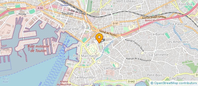 localisation de l'entreprise COP PERROQUET  TOULON