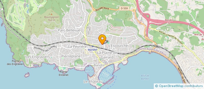 localisation de l'entreprise COP PEYRIERE à BANDOL