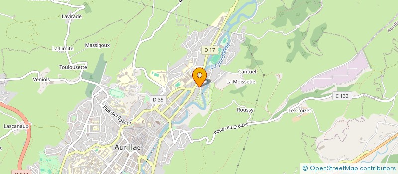 localisation de l'entreprise COP PRE COMTAL à AURILLAC