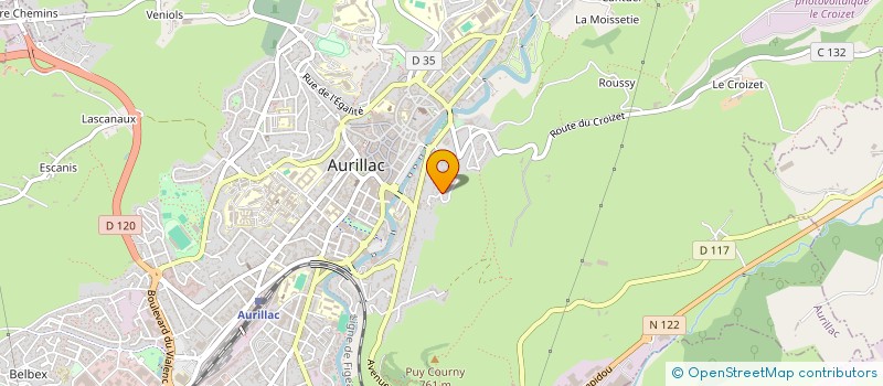 localisation de l'entreprise COP PUY COURNY BT C à AURILLAC