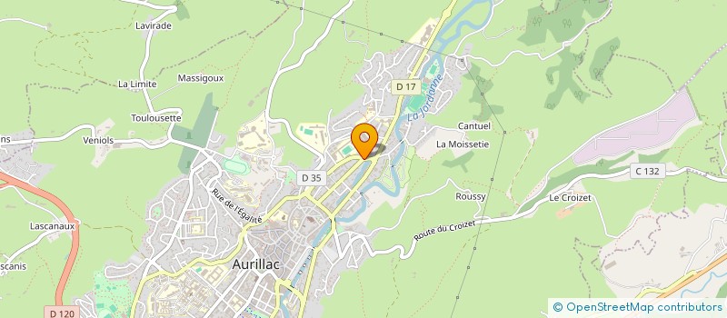 localisation de l'entreprise COP RAYMOND DUPUY à AURILLAC