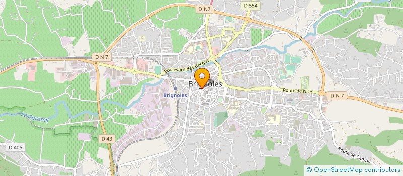 localisation de l'entreprise COP REQUIN  BRIGNOLES