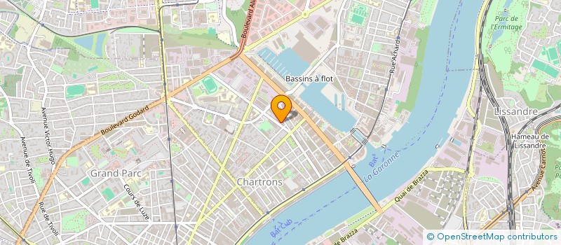 localisation de l'entreprise COP RES 135 E VAILLANT  BORDEAUX