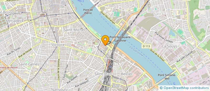 localisation de l'entreprise COP RES 6 QUAI DE PALUDATE  BORDEAUX