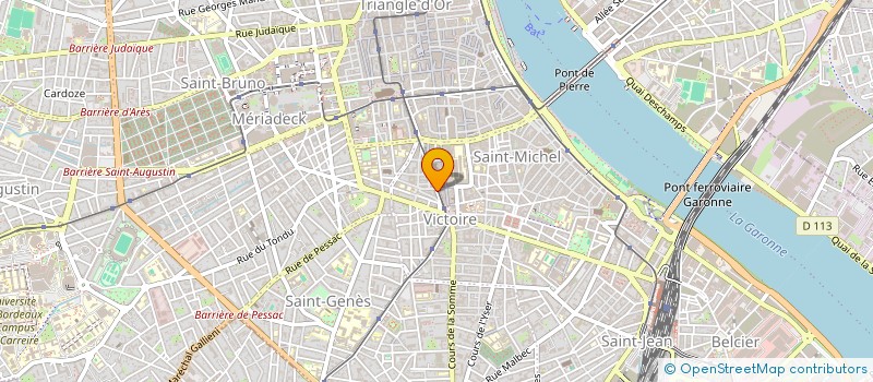 localisation de l'entreprise COP RES 69 COURS PASTEUR à BORDEAUX