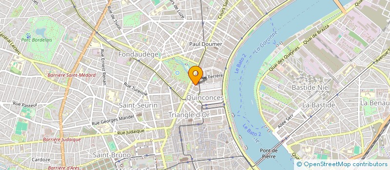 localisation de l'entreprise COP RES 7 CRS DE GOURGUE  BORDEAUX