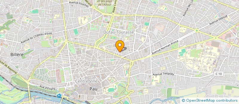 localisation de l'entreprise COP RES ALSACE CASTERE à PAU