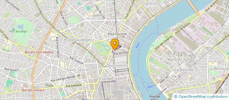 localisation de l'entreprise COP RES C XAVIER ARNOZAN  BORDEAUX