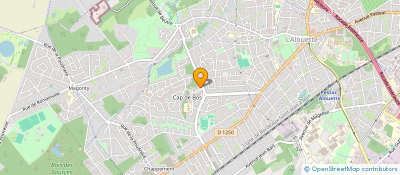 localisation de l'entreprise COP RES CLEFS DE LA FORET 2  PESSAC