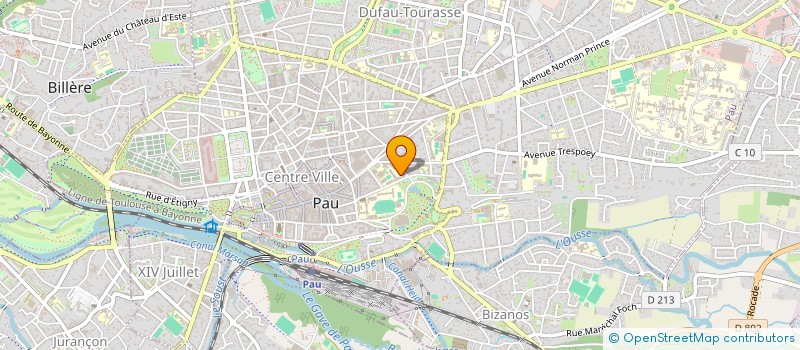 localisation de l'entreprise COP RES COMPOSTELLE à PAU