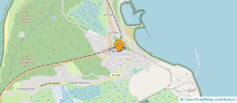 localisation de l'entreprise COP RES DE LA GARE  LE VERDON-SUR-MER