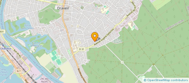 localisation de l'entreprise COP RES EUGENE DELACROIX  DRAVEIL
