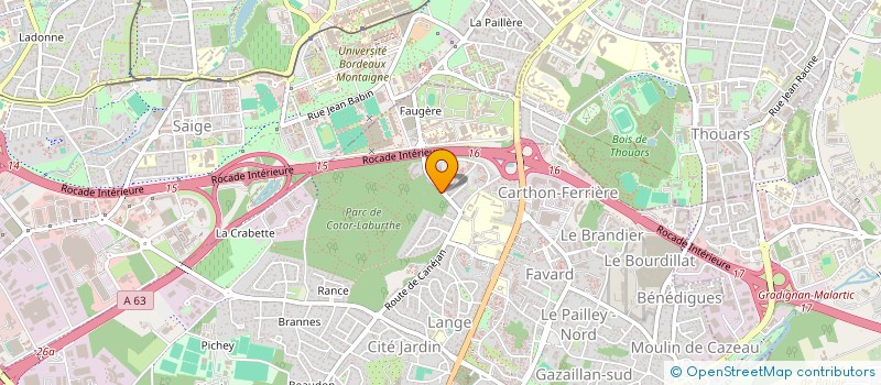 localisation de l'entreprise COP RES EUROFAC TOUR 2  GRADIGNAN