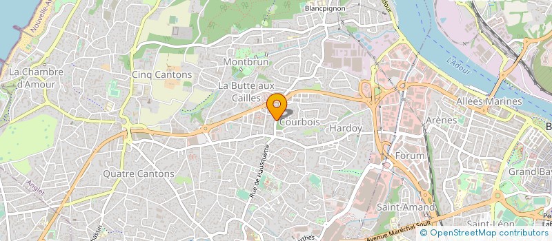 localisation de l'entreprise COP RES HAUTS DE COURBOIS  ANGLET