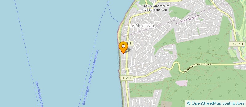 localisation de l'entreprise COP RES L ERMITAGE ST JEAN  LA TESTE-DE-BUCH