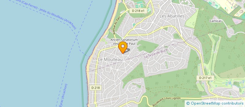 localisation de l'entreprise COP.RES.LA PINEDE  ARCACHON