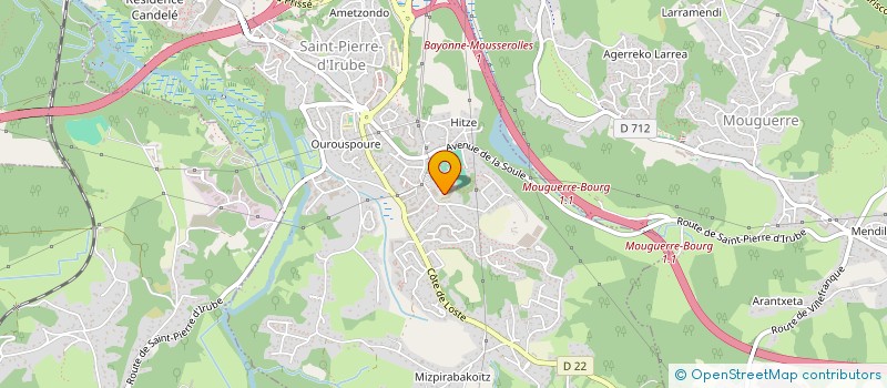 localisation de l'entreprise COP RES LA QUIETA  SAINT PIERRE D'IRUBE