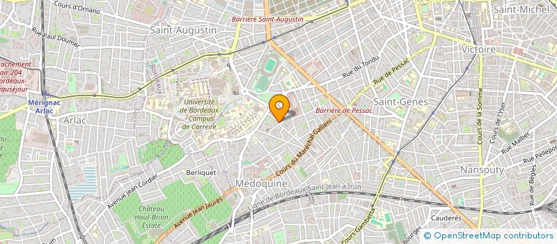 localisation de l'entreprise COP RES LAENNEC  BORDEAUX