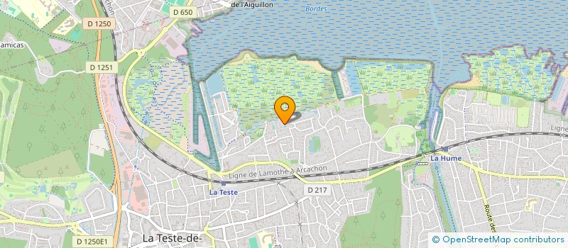 localisation de l'entreprise COP RES LE HAMEAU DU LARGE  LA TESTE DE BUCH