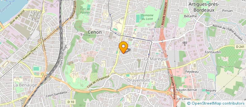 localisation de l'entreprise COP RES LE NAVARRE  CENON