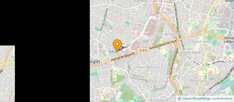 localisation de l'entreprise COP. RES LES ARCADES  ANGLET