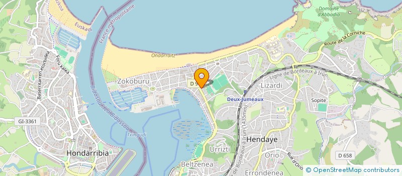 localisation de l'entreprise COP RES LES FREGATES  HENDAYE