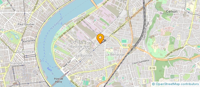 localisation de l'entreprise COP RES LES JARDINS DE BORDEAUX  BORDEAUX