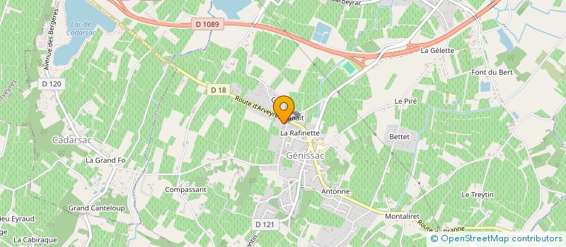 localisation de l'entreprise COP RES LES VIGNES ROUSSES  GENISSAC