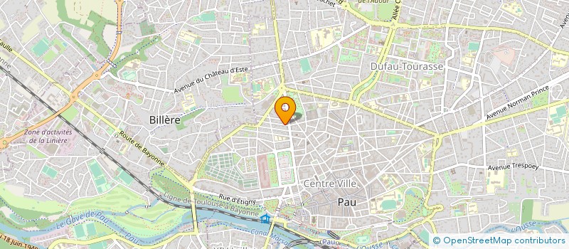 localisation de l'entreprise COP RES MONTAIGNE RONSARD à PAU