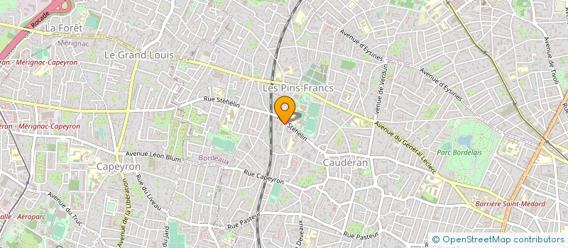 localisation de l'entreprise COP RES PARC D AUTEUIL à BORDEAUX