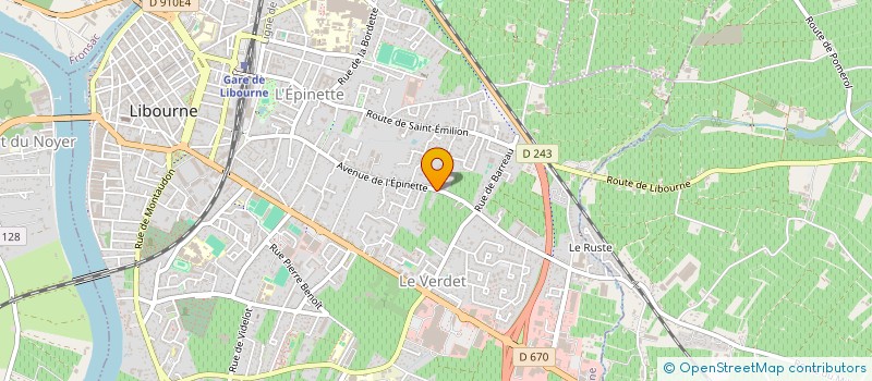 localisation de l'entreprise COP RES PARC DE L'EPINETTE  LIBOURNE