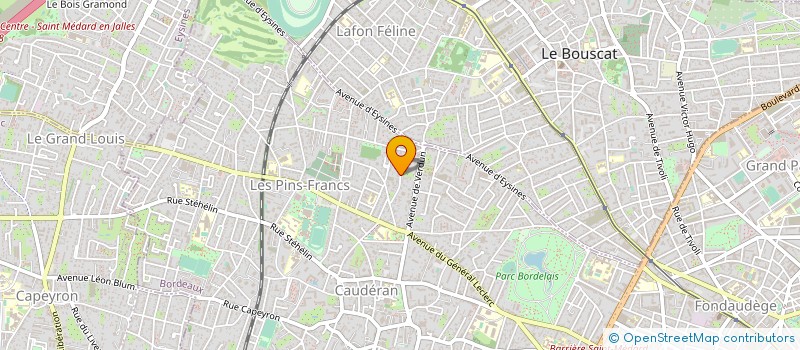 localisation de l'entreprise COP RES PARC STEHELIN à BORDEAUX