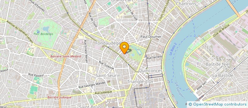 localisation de l'entreprise COP RES R ALBERT DE MUN  BORDEAUX