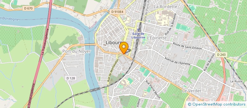 localisation de l'entreprise COP RES RIEUVERT  LIBOURNE