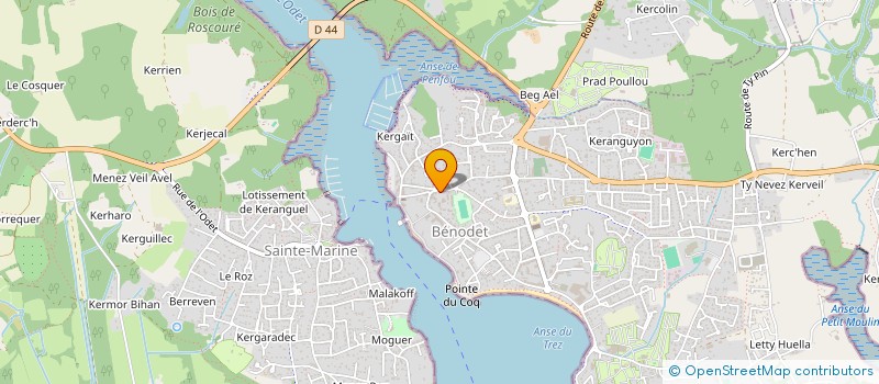 localisation de l'entreprise COP RES SAINT NICOLAS 407  BENODET