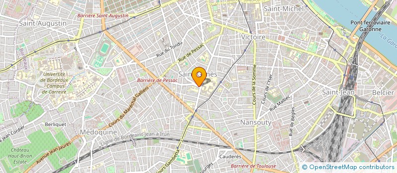 localisation de l'entreprise COP RES SEGUR SAINT GENES à BORDEAUX