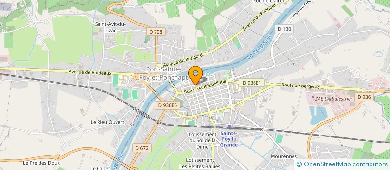 localisation de l'entreprise COP RES TEMPLIERS  SAINTE-FOY-LA-GRANDE