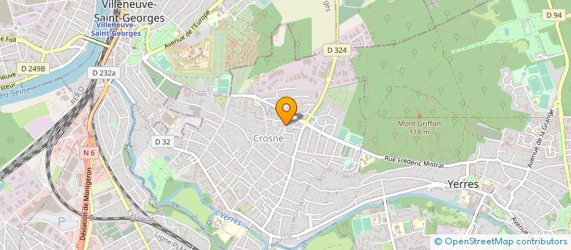 localisation de l'entreprise COP RES VINGT ARPENTS  CROSNE